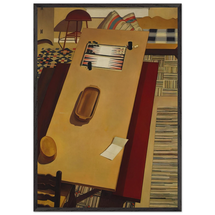Americana - 1931 - Charles Sheeler 70x100 cm / 28x40 inches Framed Art Print – Black Wooden Frame