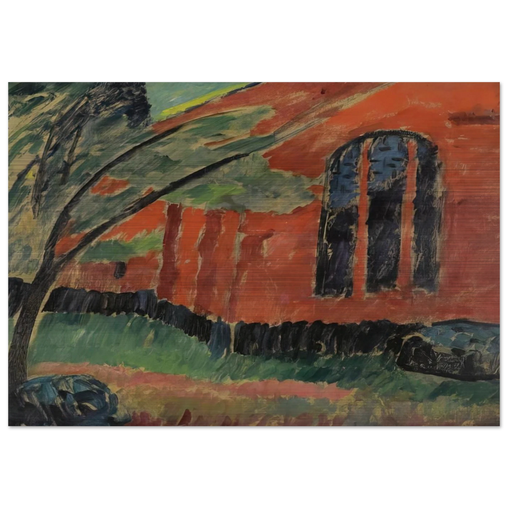 THE CHURCH IN PREROW 1911 - Alexej von Jawlensky Brushed Aluminum Print - 70x100 cm / 28x40 inches | Alexej von Jawlensky Aluminum Print | Alexej von Jawlensky Prints
