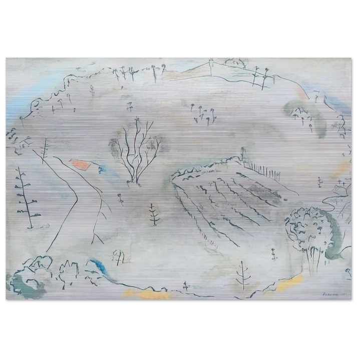 Composition à la carte de France - 1931 - John Ferren Brushed Aluminum Print - 70x100 cm / 28x40 inches | John Ferren Aluminum Print | John Ferren Prints