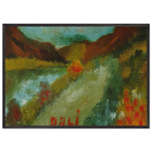 LANDSCAPE 2 N2 - Salvador Dali Framed Art Print – Black Wooden Frame - Default Title - -Framed Art Print