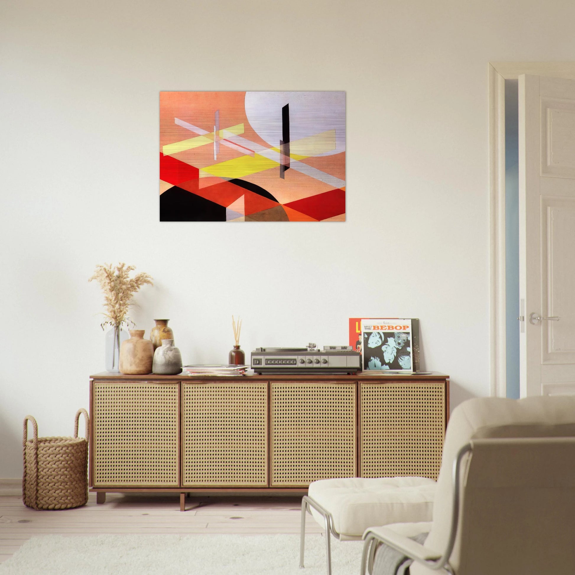 Composition Z VIII - Laszlo Moholy-Nagy Brushed Aluminum Print - 70x100 cm / 28x40 inches | Laszlo Moholy-Nagy Aluminum Print | Laszlo Moholy-Nagy Prints