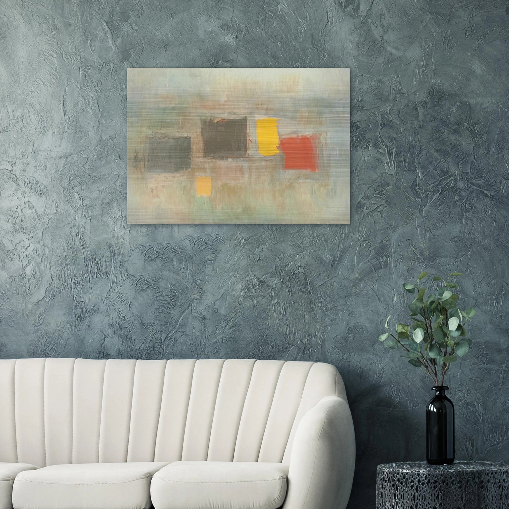NUMBER 6 1956 - Esteban Vicente Brushed Aluminum Print - 70x100 cm / 28x40 inches | Esteban Vicente Aluminum Print | Esteban Vicente Prints