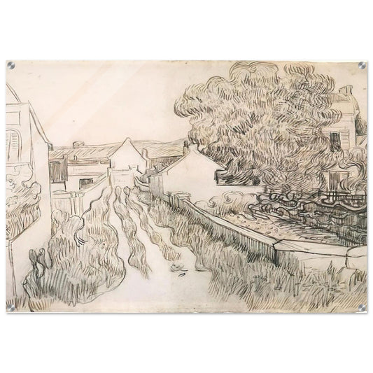 Village Street - Vincent van Gogh Acrylic Print - 70x100 cm / 28x40″ inches | Vincent van Gogh Wall Art | Vincent van Gogh Prints