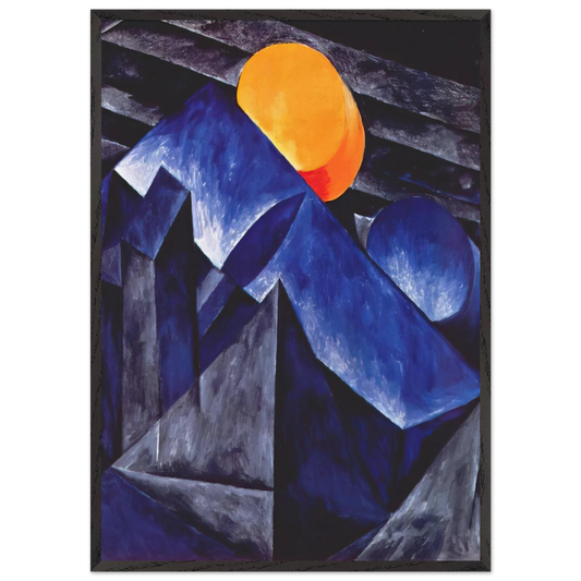 Composition - 1914 - Natalia Goncharova Framed Art Print – Black Wooden Frame - Default Title - -Framed Art Print