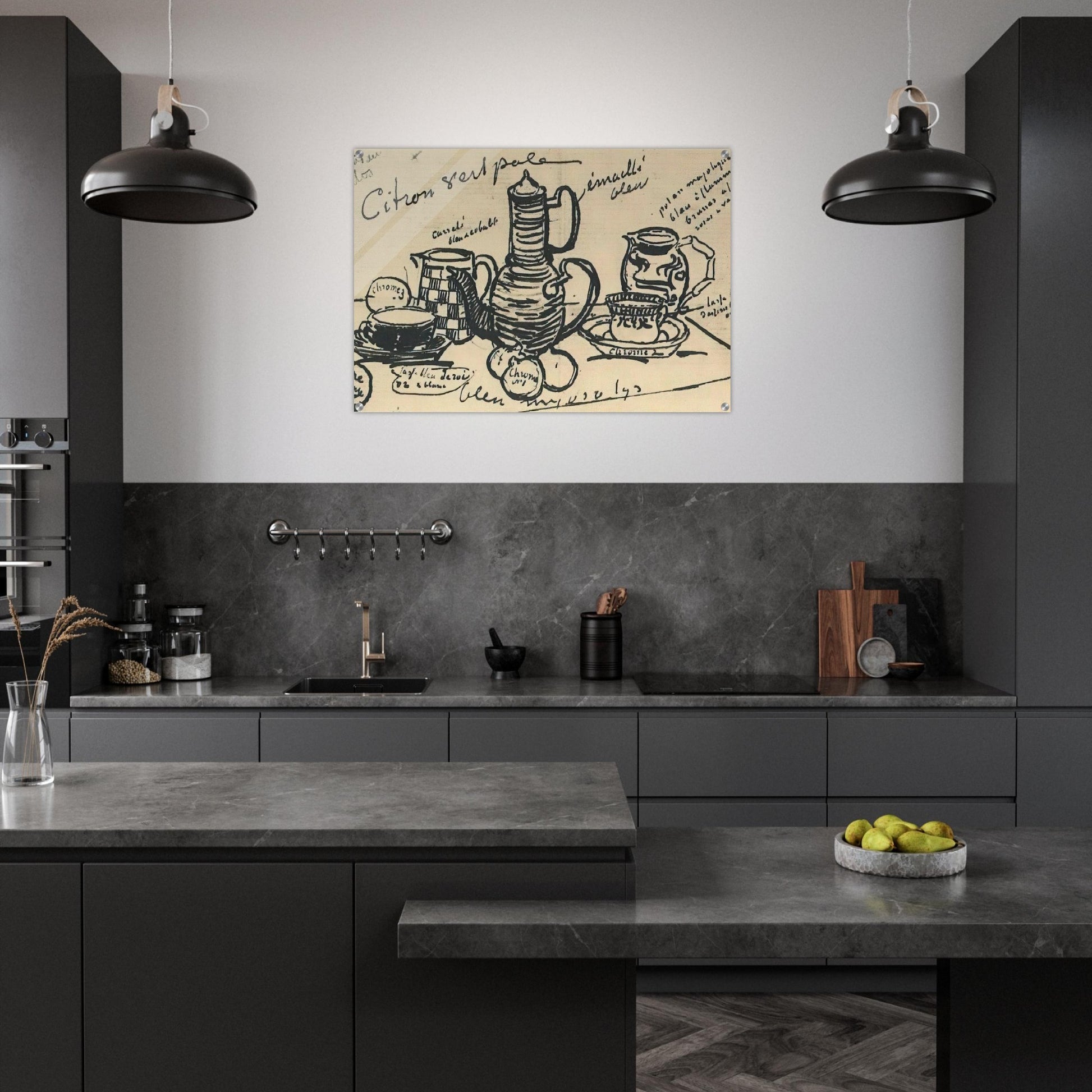 Still Life with Coffee Pot - Vincent van Gogh Acrylic Print - 70x100 cm / 28x40″ inches