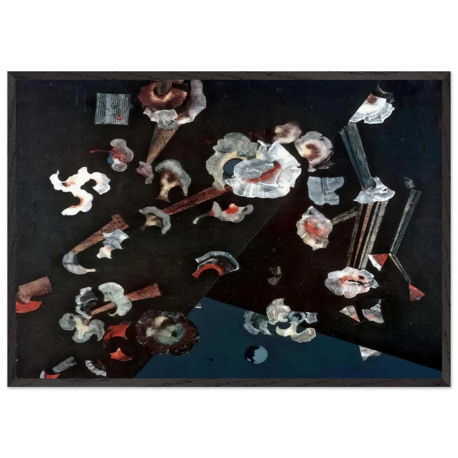 Flowers of seashells - Max Ernst Framed Art Print – Black Wooden Frame - Default Title - -Framed Art Print