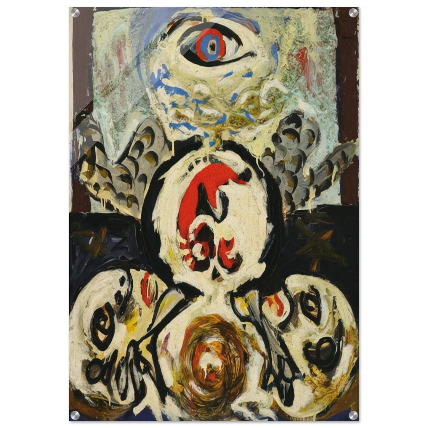 BIRD 1941 - Jackson Pollock Acrylic Print - 70x100 cm / 28x40″ inches | Jackson Pollock Wall Art | Jackson Pollock Prints