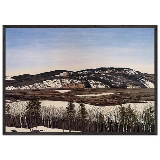 Hope to Megunticook - 1992 - Neil Welliver Framed Art Print – Black Wooden Frame - Default Title - -Framed Art Print