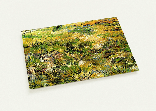 Meadow in the Garden of Saint-Paul Hospital By Vincent van Gogh Pack of 10 Post Cards | Vincent van Gogh Post Cards | A6 (10.5 x 14.8 cm) - 4.1 x 5.8 inches