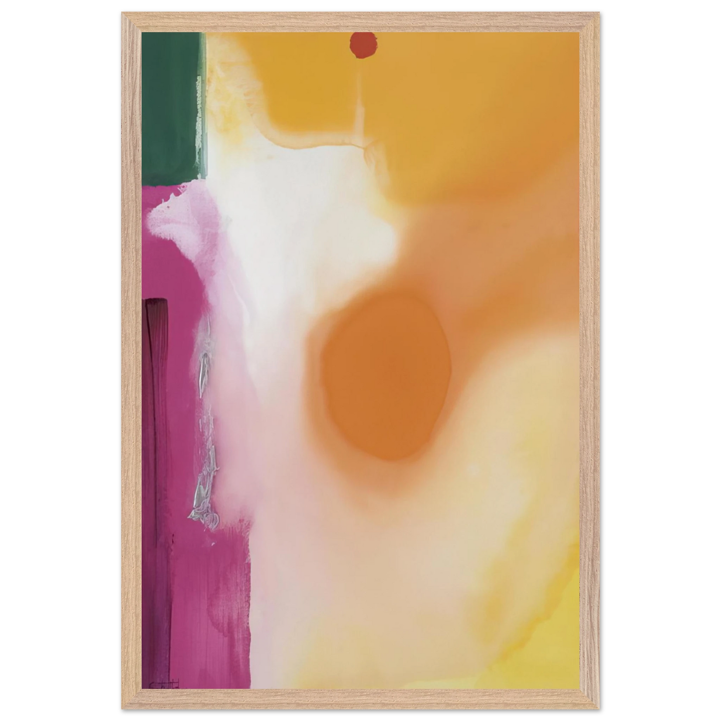 Helen Frankenthaler - Bullseye - 1989 Wall art - A3 (29.7 x 42  cm) - Premium Wooden Framed Poster With Fine Art Paper - Black frame
