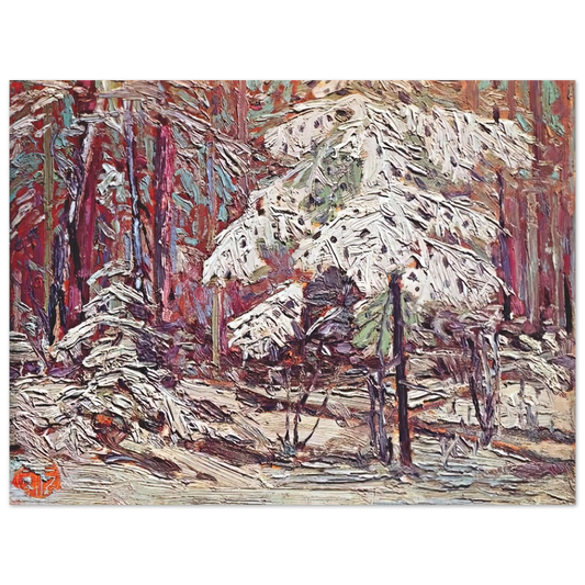 Tom Thomson - SNOW IN THE WOODS 1916 Fine Art Poster - Default Title