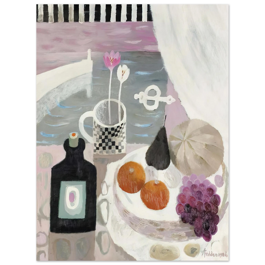 Mary Fedden - The Checked Mug - 1986 Fine Art Poster - Default Title