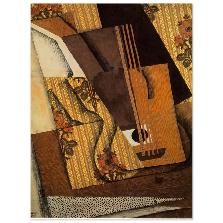 Juan Gris - THE GUITAR 1914  75x100 cm / 30x40inches Fine Art Poster