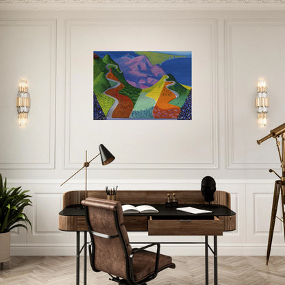 David Hockney - David Hockney Brushed Aluminum Print - 70x100 cm / 28x40 inches | David Hockney Aluminum Print | David Hockney Prints