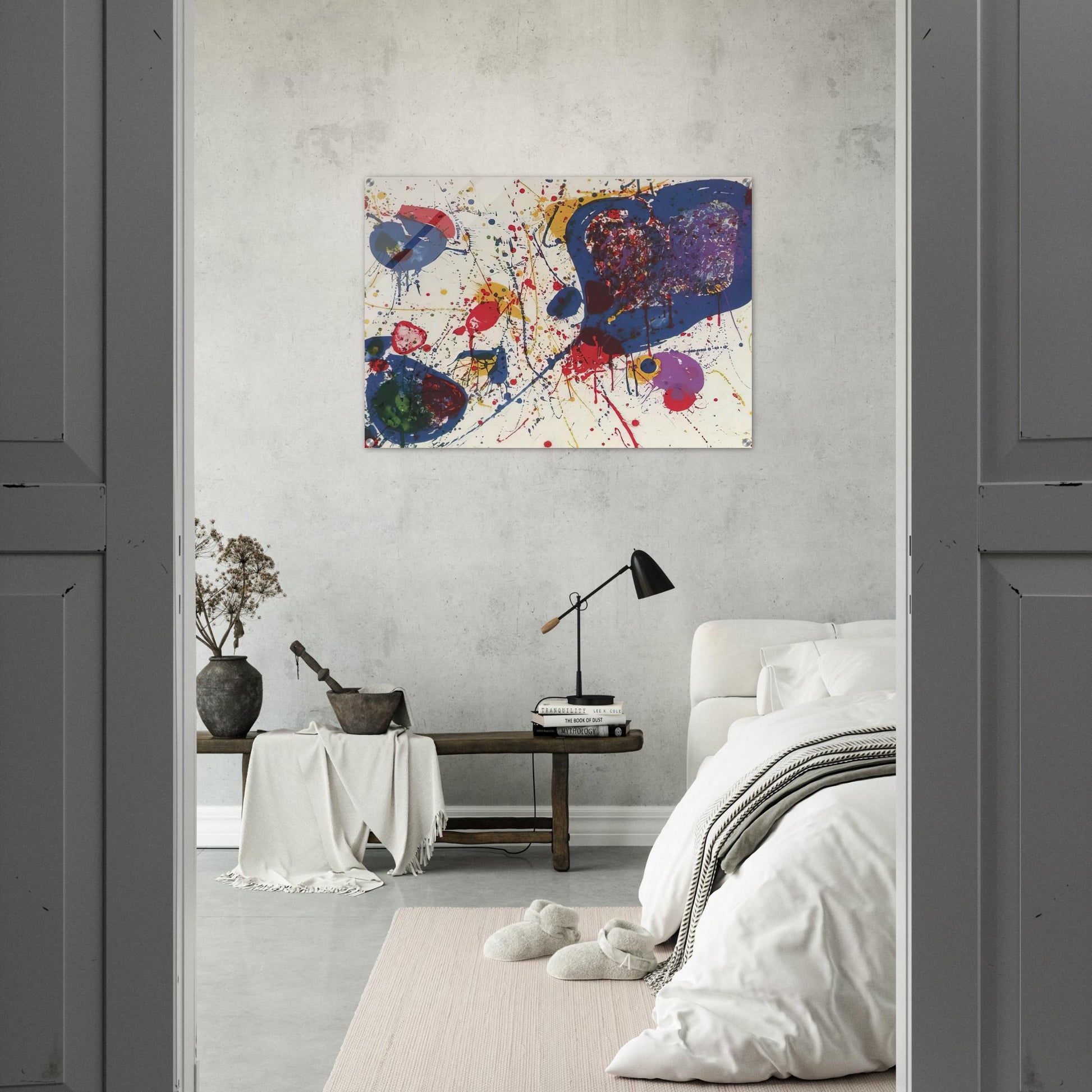 Light Violet  Lembark L20  - Sam Francis Acrylic Print - 70x100 cm / 28x40″ inches | Sam Francis Wall Art | Sam Francis Prints