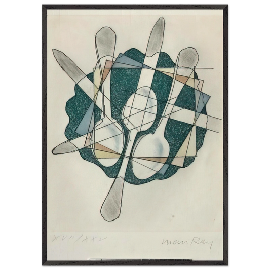 ELECTRO MAGIE - Man Ray Framed Art Print – Black Wooden Frame - Default Title - -Framed Art Print