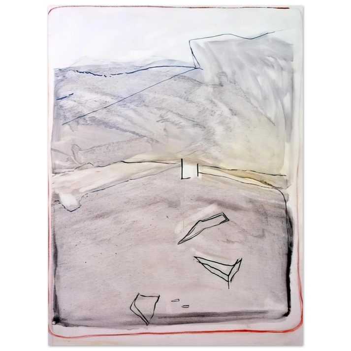 Raoul De Keyser - Wait - 2006  75x100 cm / 30x40inches Fine Art Poster