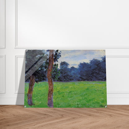Two Trees in a Meadow - claude monet Acrylic Print - 70x100 cm / 28x40″ inches