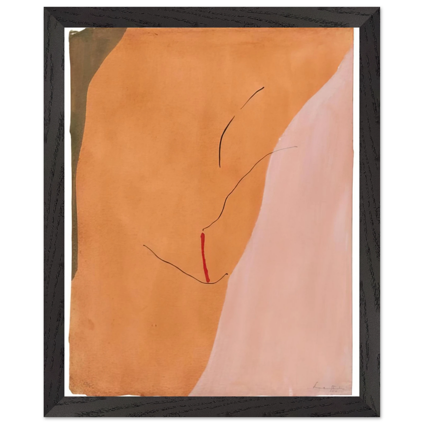 Helen Frankenthaler - Sanguine Mood - 1971 Wall art - 21x29.7 cm / 8x12" - Fine Art Poster - -