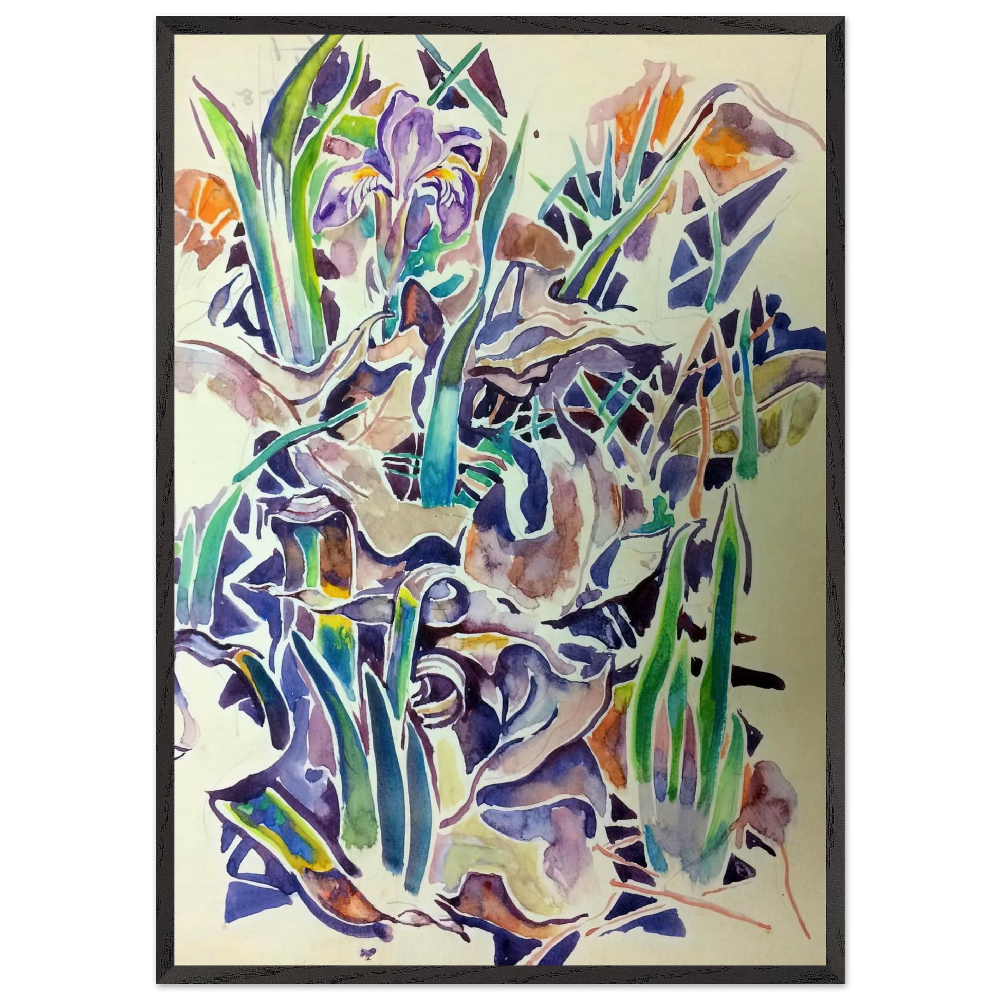 Walter Anderson N8 - Walter Inglis Anderson Framed Art Print – Black Wooden Frame - Default Title - -Framed Art Print