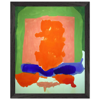 Helen Frankenthaler - Small s Paradise - 1964 Wall art - 20x25 cm / 8x10 Inches - Premium Wooden Framed Poster With Fine Art Paper - Black frame