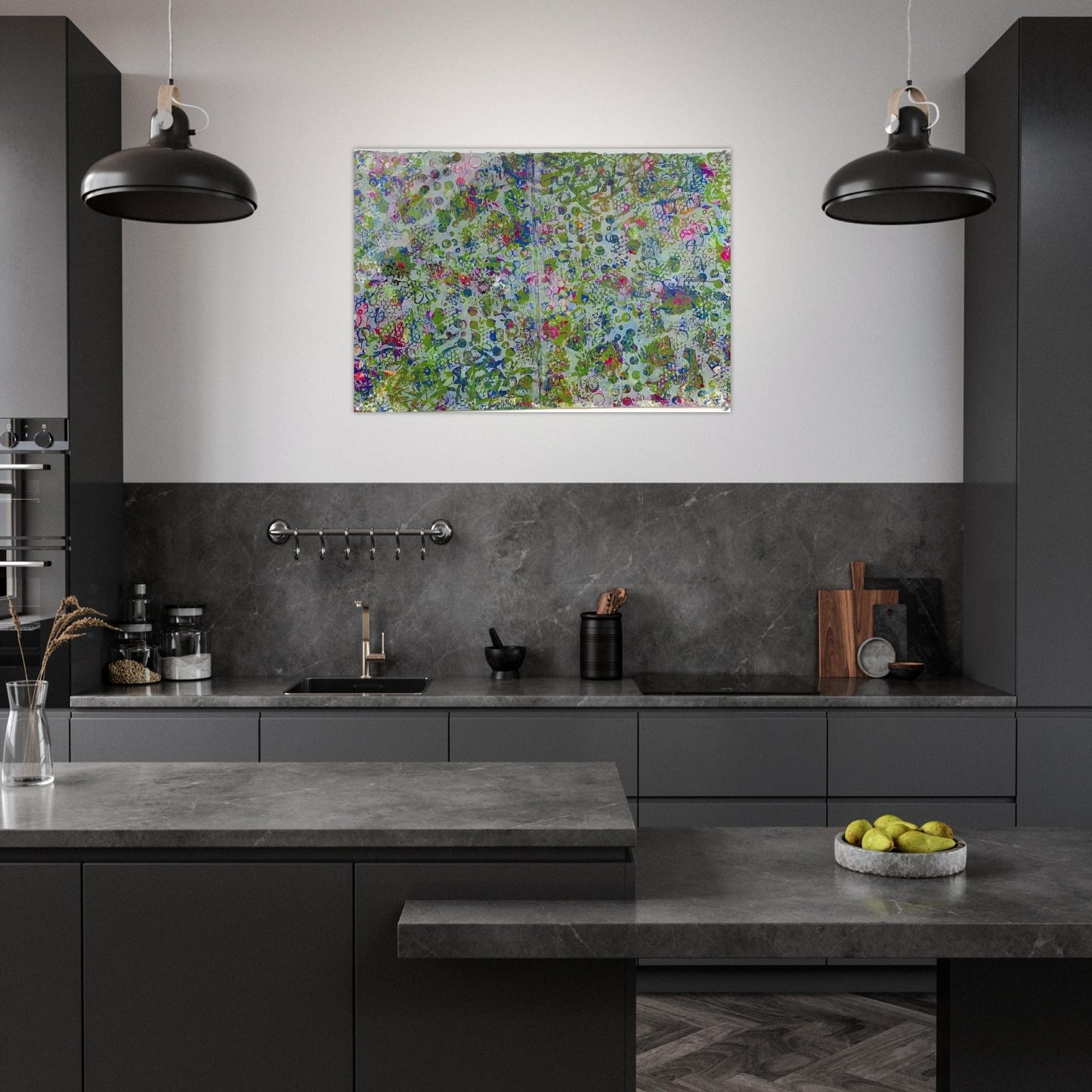 Fog In The Hollow - Sam Gilliam Acrylic Print - 70x100 cm / 28x40″ inches | Sam Gilliam Wall Art | Sam Gilliam Prints