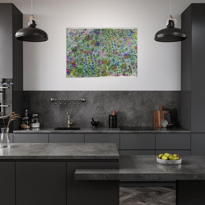 Fog In The Hollow - Sam Gilliam Acrylic Print - 70x100 cm / 28x40″ inches | Sam Gilliam Wall Art | Sam Gilliam Prints