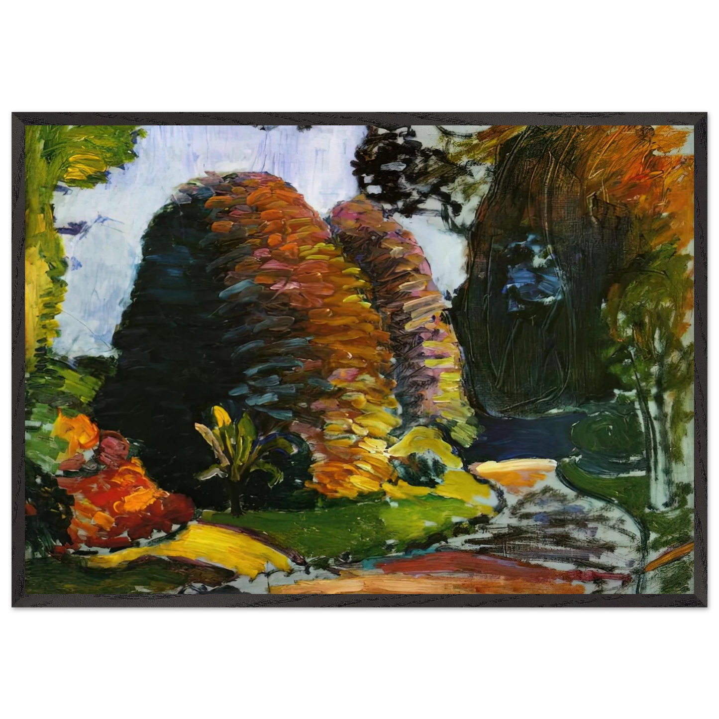 LUXEMBOURG GARDENS 1903 - Henri Matisse Framed Art Print – Black Wooden Frame - Default Title - -Framed Art Print