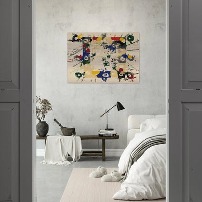 Untitled  SF143S  - Sam Francis Brushed Aluminum Print - 70x100 cm / 28x40 inches | Sam Francis Aluminum Print | Sam Francis Prints