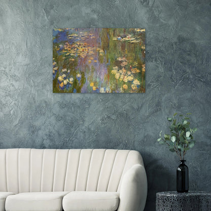 Water Lilies - claude monet Brushed Aluminum Print - 70x100 cm / 28x40 inches | claude monet Aluminum Print | claude monet Prints