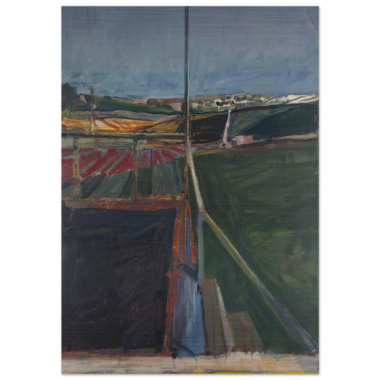 View from the Porch - Richard Diebenkorn Brushed Aluminum Print - 70x100 cm / 28x40 inches | Richard Diebenkorn Aluminum Print | Richard Diebenkorn Prints