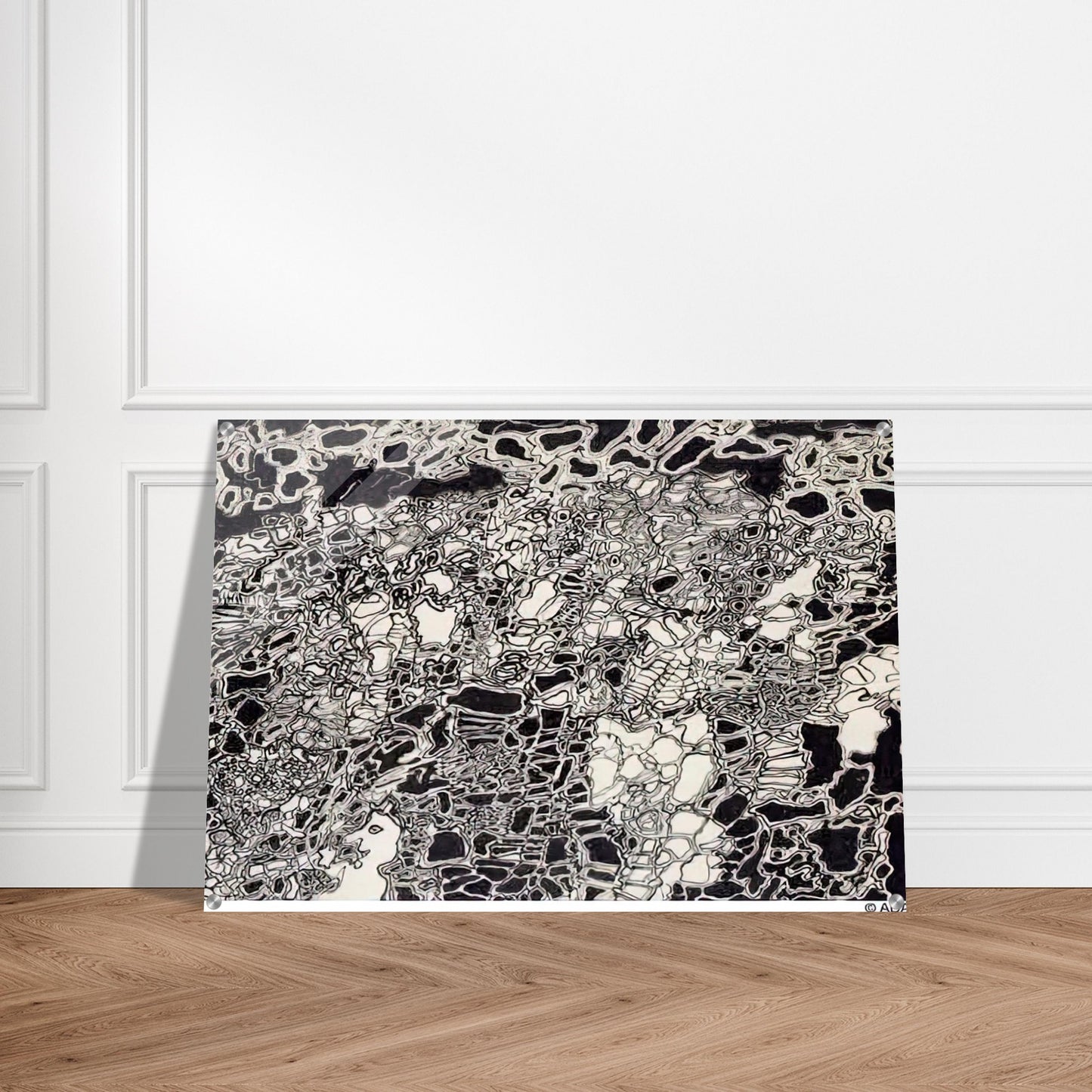BRIGHT METEOR - Jean Dubuffet Acrylic Print - 70x100 cm / 28x40″ inches | Jean Dubuffet Wall Art | Jean Dubuffet Prints