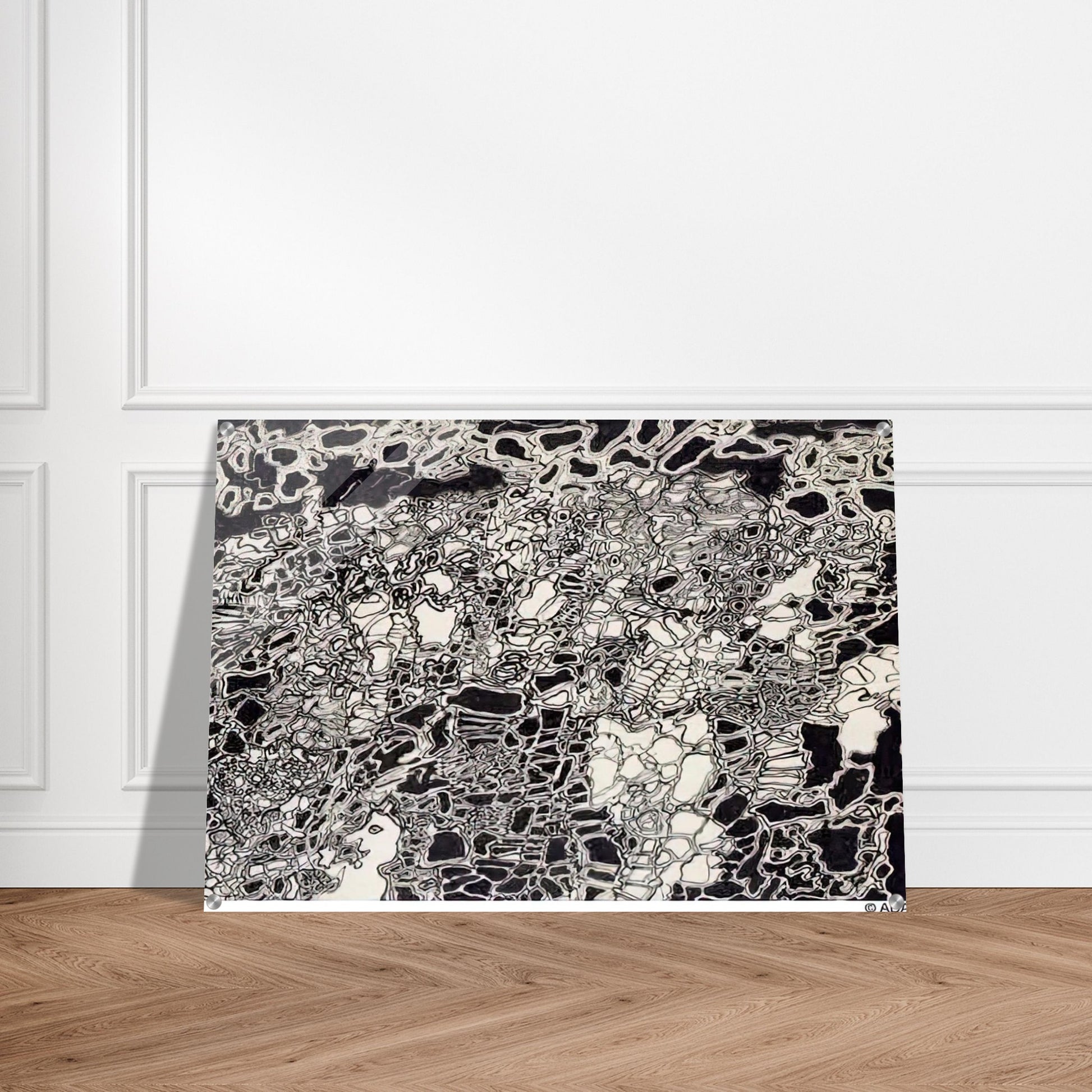 BRIGHT METEOR - Jean Dubuffet Acrylic Print - 70x100 cm / 28x40″ inches | Jean Dubuffet Wall Art | Jean Dubuffet Prints