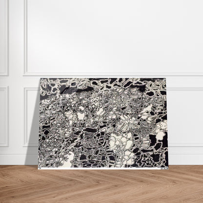 BRIGHT METEOR - Jean Dubuffet Acrylic Print - 70x100 cm / 28x40″ inches | Jean Dubuffet Wall Art | Jean Dubuffet Prints