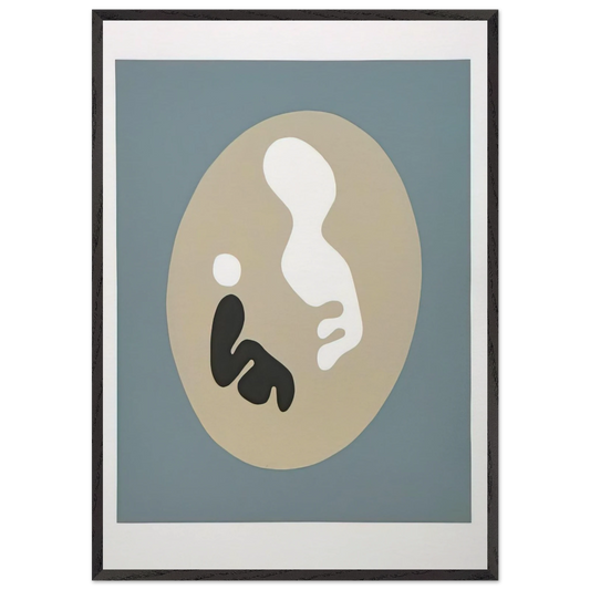 The Sun Recircled - Jean Arp Framed Art Print – Black Wooden Frame - Default Title - -Framed Art Print