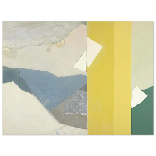 Kenzo Okada - Three Whites - 1963 Fine Art Poster - Default Title