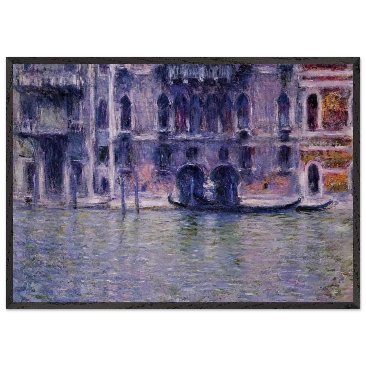 Palazzo da Mulla - claude monet Framed Art Print – Black Wooden Frame - Default Title - -Framed Art Print