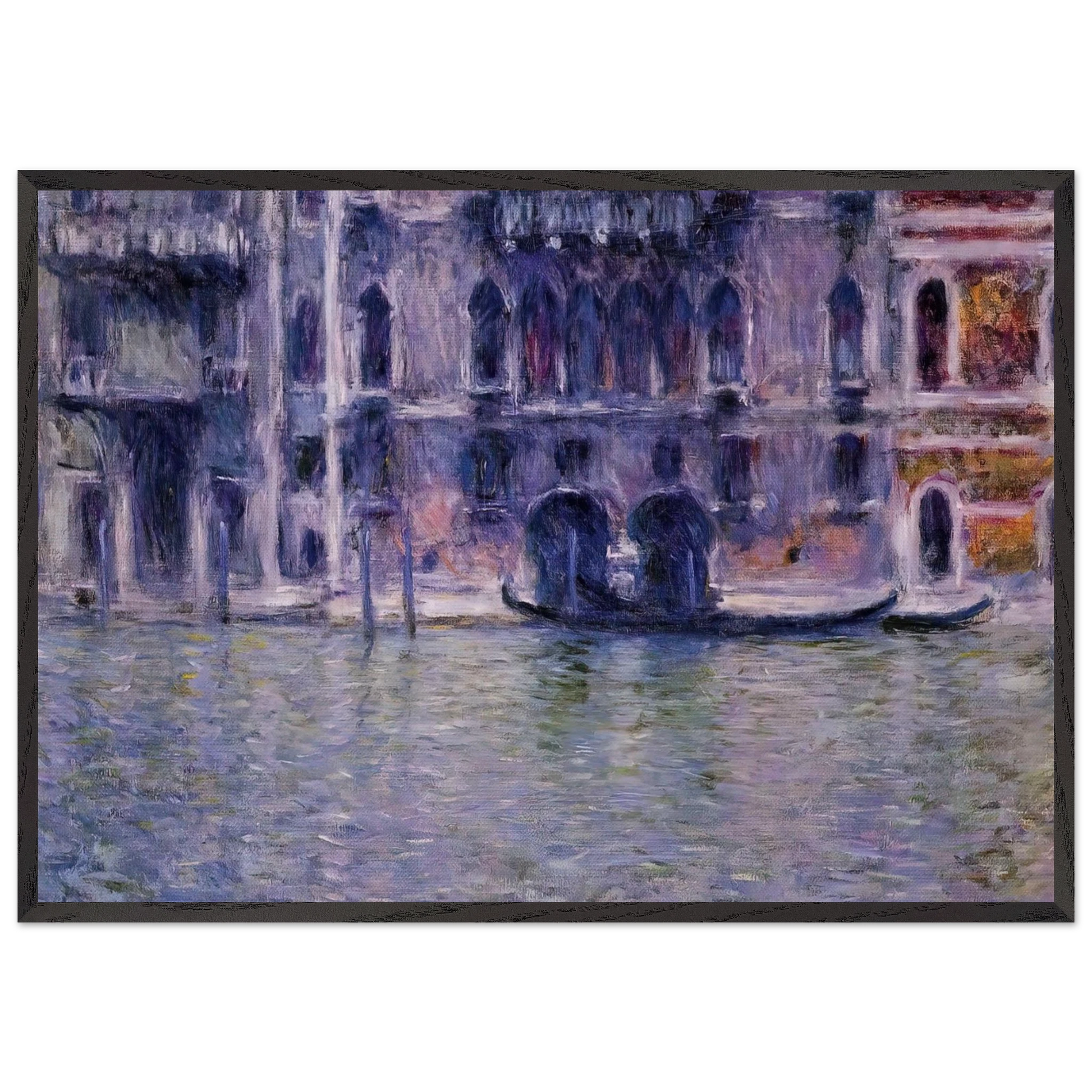 Palazzo da Mulla - claude monet Framed Art Print – Black Wooden Frame - Default Title - -Framed Art Print