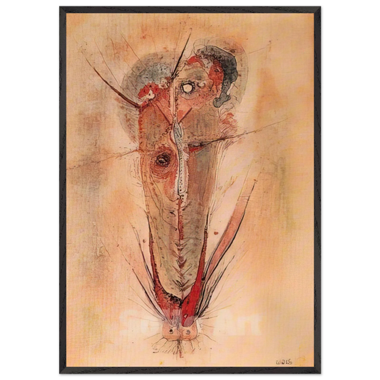 Don Juan - 1944 - Wols Framed Art Print – Black Wooden Frame - Default Title - -Framed Art Print