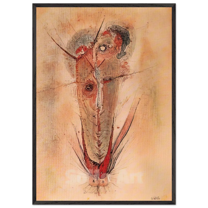 Don Juan - 1944 - Wols 70x100 cm / 28x40 inches Framed Art Print – Black Wooden Frame