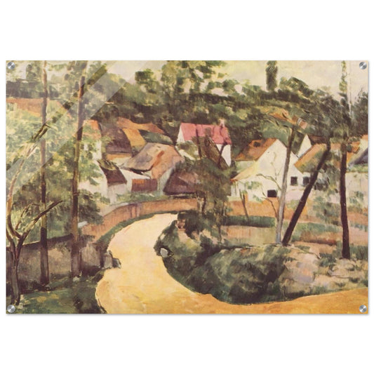 A Turn in the Road - Paul Cézanne Acrylic Print - 70x100 cm / 28x40″ inches | Paul Cézanne Wall Art | Paul Cézanne Prints