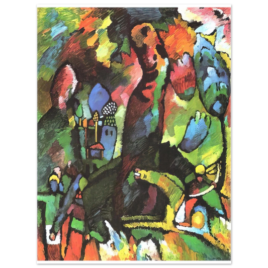 Wassily Kandinsky - PICTURE WITH ARCHER 1909 Fine Art Poster - Default Title