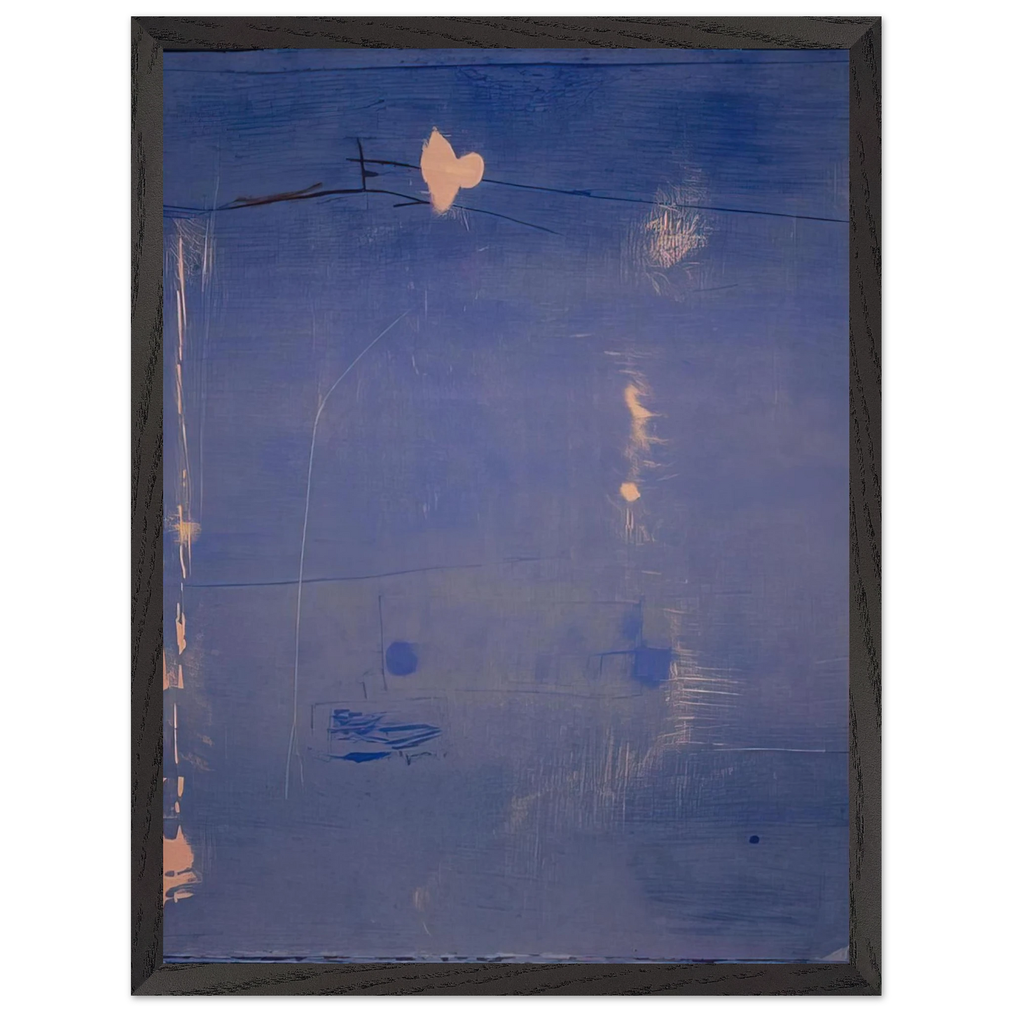 Helen Frankenthaler - Cameo - 1980 Wall art - 30x40 cm / 12x16 inches - Premium Wooden Framed Poster With Fine Art Paper - White frame