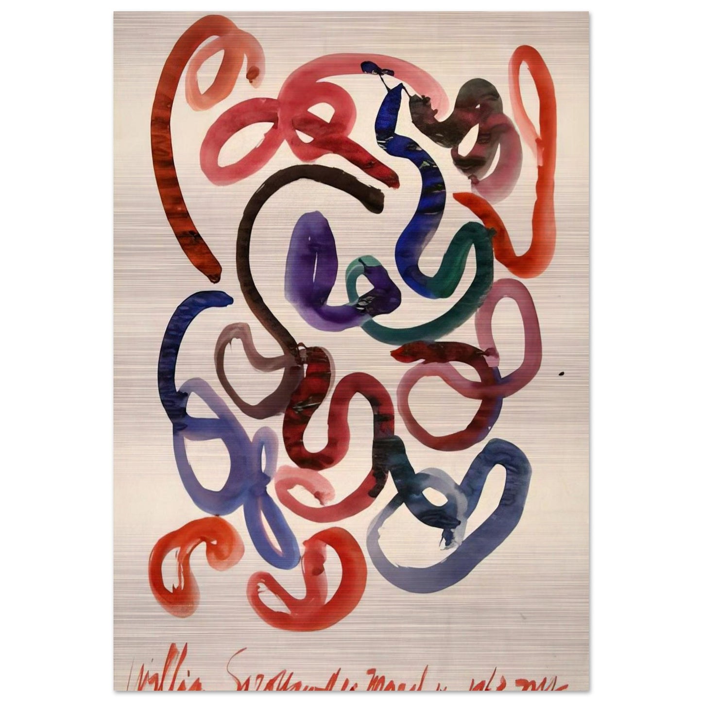 #10 March 10, 1963 NYC - 1963 - William Saroyan Brushed Aluminum Print - 70x100 cm / 28x40 inches | William Saroyan Aluminum Print | William Saroyan Prints