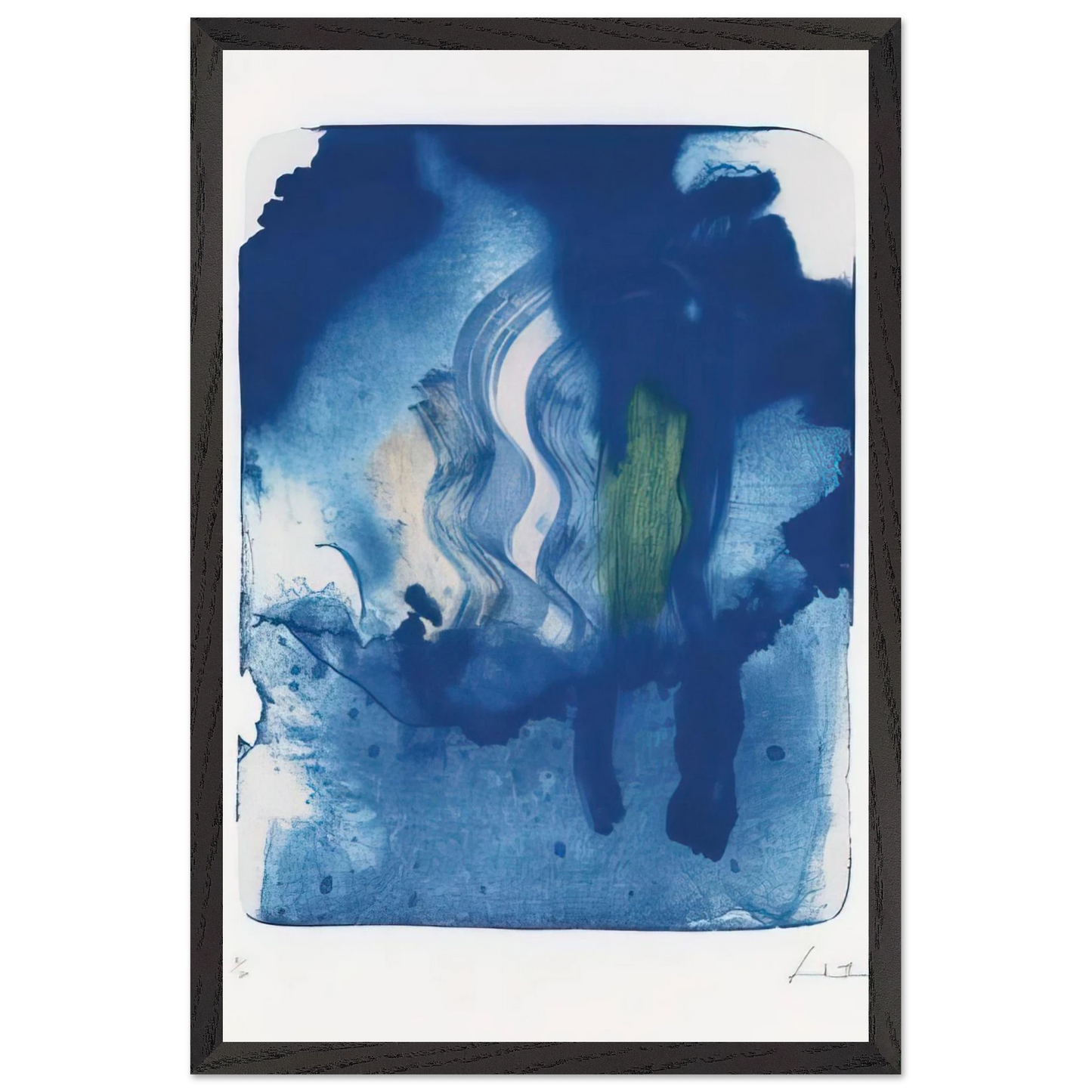 Helen Frankenthaler - Reflections V - 1995 Wall art - 75x100 cm / 30x40 inches - Fine Art Poster - -