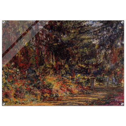 Path at Giverny - claude monet Acrylic Print - 70x100 cm / 28x40″ inches