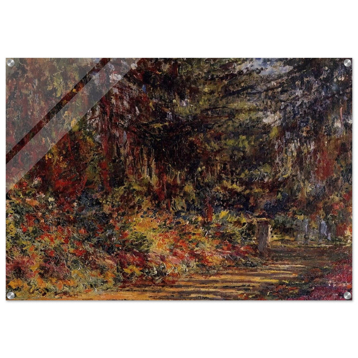 Path at Giverny - claude monet Acrylic Print - 70x100 cm / 28x40″ inches