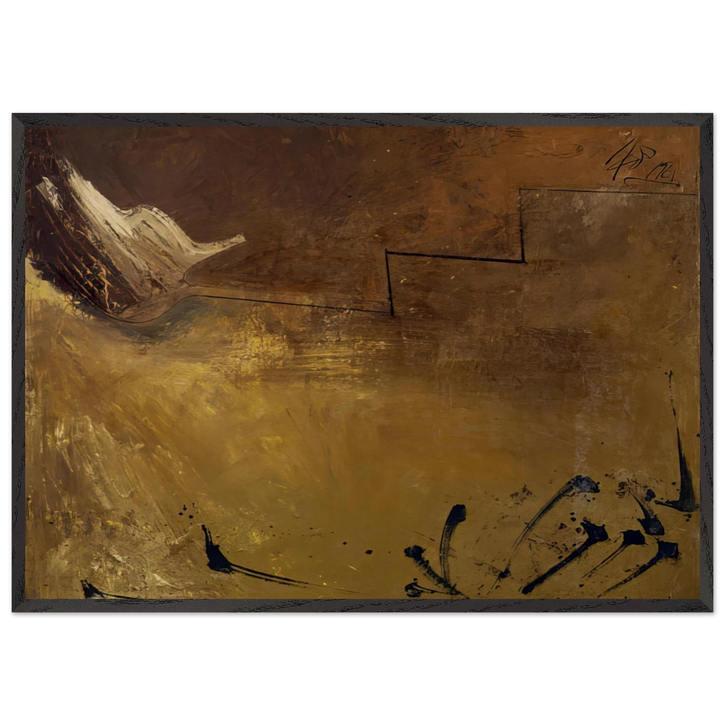 Sebastopol Autumn - 1961 - Hassel Smith Framed Art Print – Black Wooden Frame - Default Title - -Framed Art Print