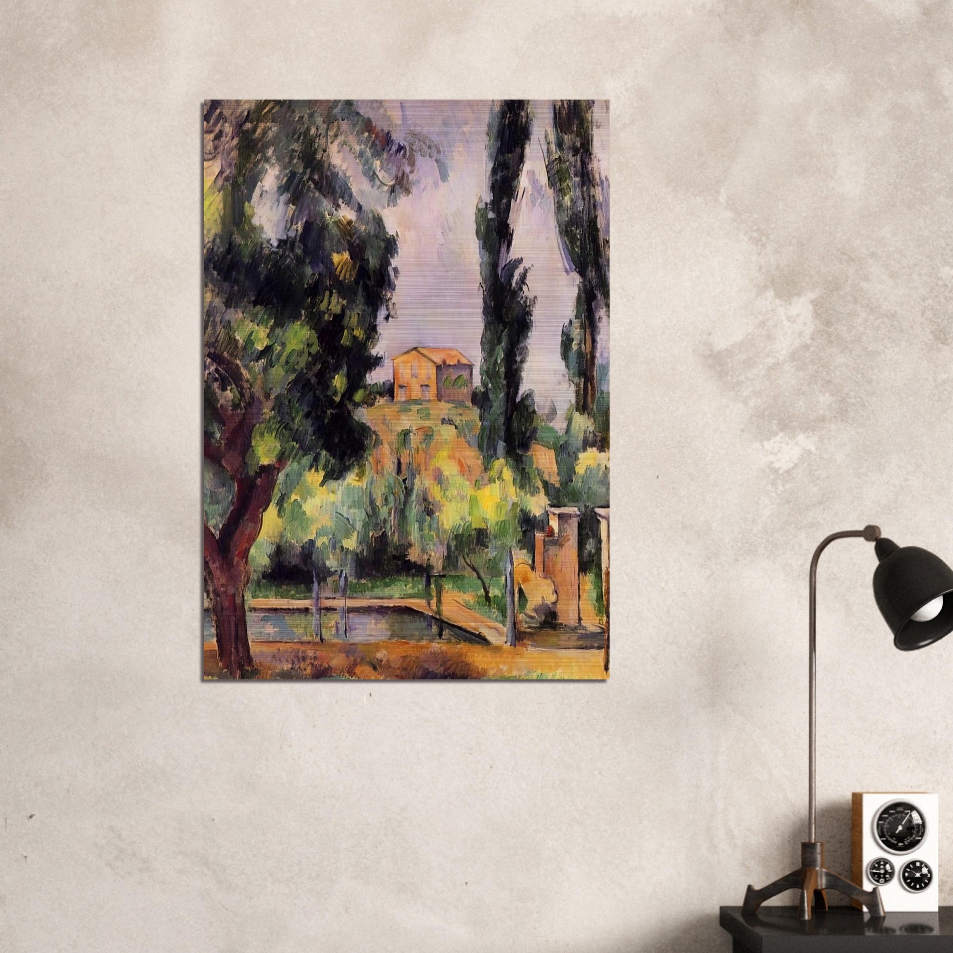 Jas de Bouffan - Paul Cézanne Brushed Aluminum Print - 70x100 cm / 28x40 inches | Paul Cézanne Aluminum Print | Paul Cézanne Prints