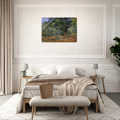 The Bodmer Oak, Fontainebleau - claude monet Acrylic Print - 70x100 cm / 28x40″ inches